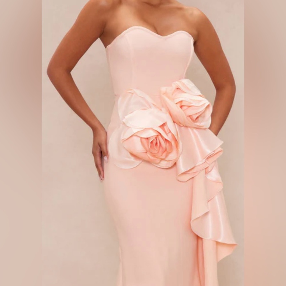 Flower Bandage Gown - Blush - image 1